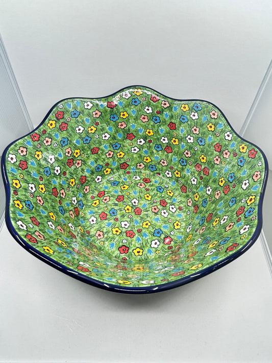 Bowl ~ Wavy Edge ~ Large ~ 12 inch ~ U4878 ~ U6!