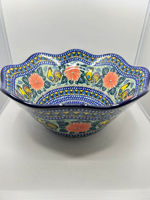 Bowl ~ Wavy Edge ~ Large ~ 12 inch ~ U2617 ~ U3!