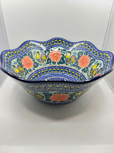 Bowl ~ Wavy Edge ~ Large ~ 12 inch ~ U2617 ~ U3!