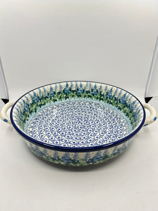 Baker ~ Round w/ Handles ~ 10 inch ~ 3300X ~ T4!