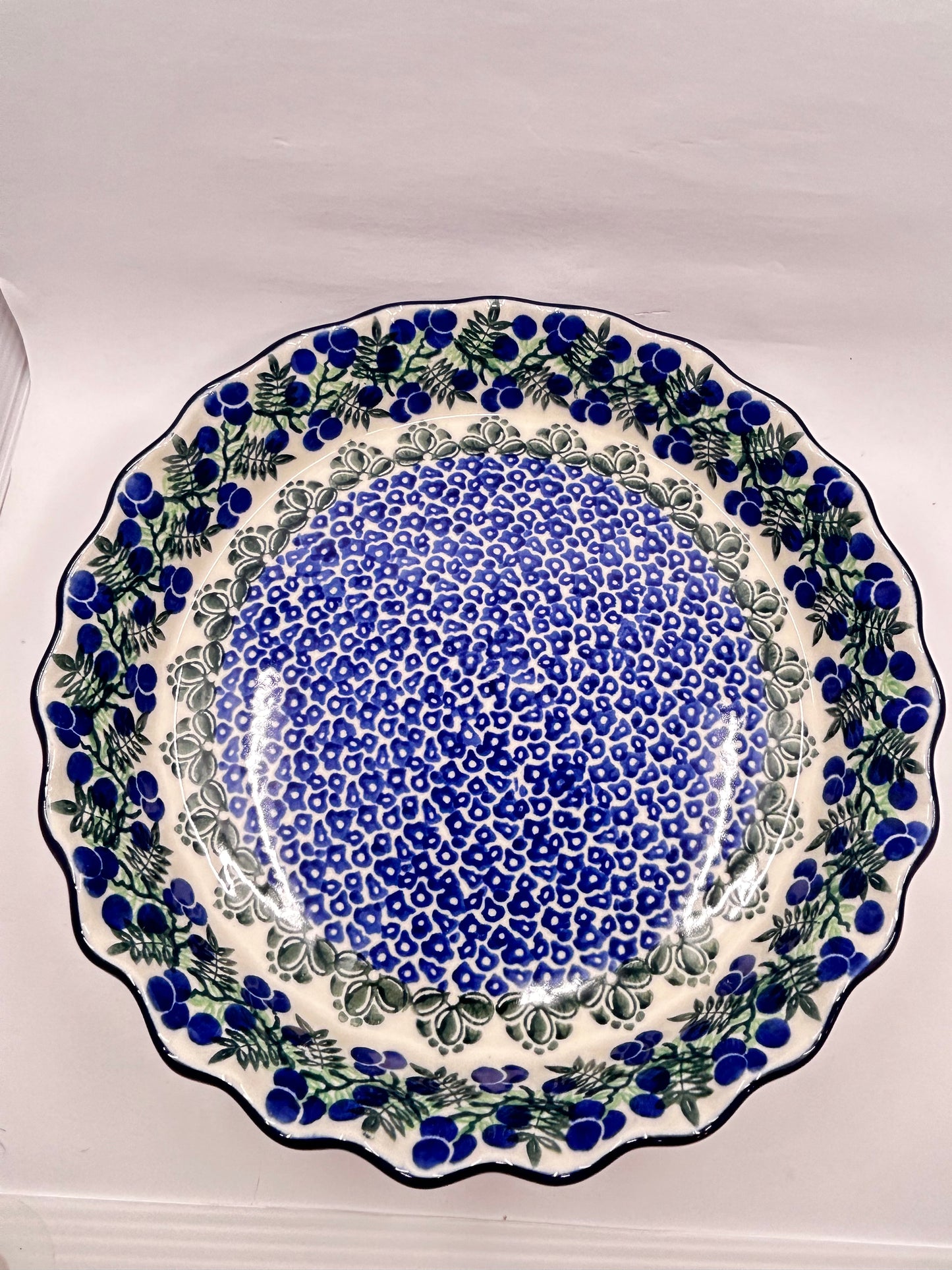 636 ~ Pie Plate ~ Fluted ~ 10" ~ 1413X - T3*