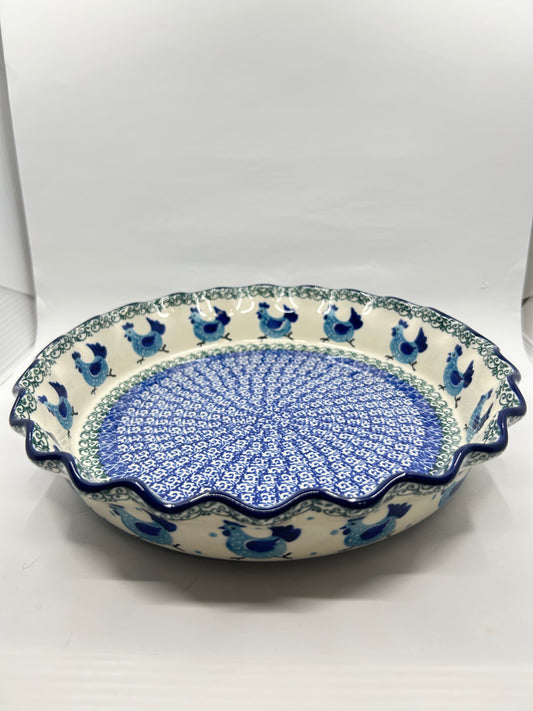 636 ~ Pie Plate ~ Fluted ~ 10" ~ 3329X - T4*