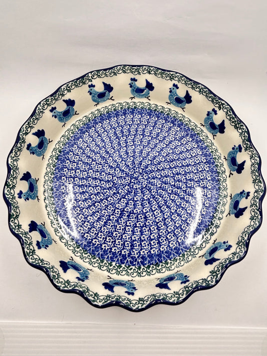 636 ~ Pie Plate ~ Fluted ~ 10" ~ 3329X - T4*