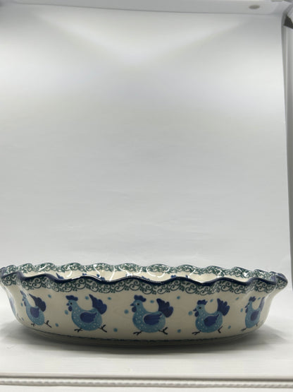 636 ~ Pie Plate ~ Fluted ~ 10" ~ 3329X - T4*