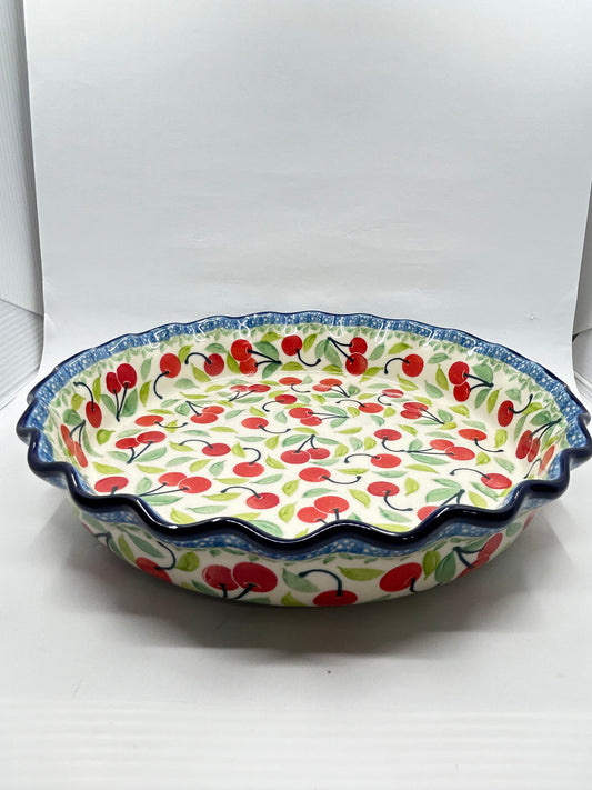 636 ~ Pie Plate ~ Fluted ~ 10" ~ 3250X - T4*