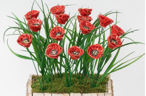 Ceramic Poppy Flower