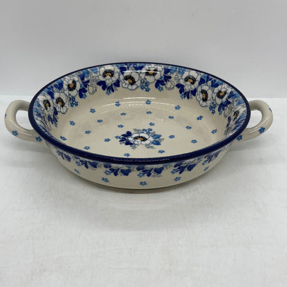 Baker ~ Round w/ Handles ~ 8 inch ~ 2222X ~ T4!