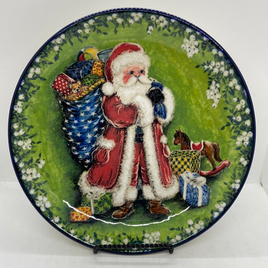 Limited Edition Large Plate - Santa with Presents