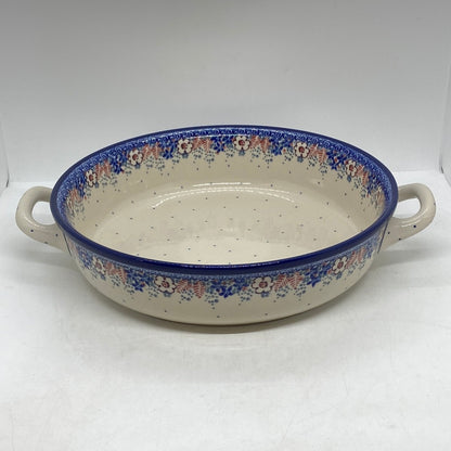 420 ~ Baker ~ Round w/ Handles ~ 10" ~ 2106X - T4!