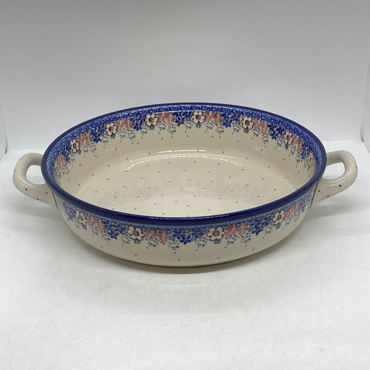 420 ~ Baker ~ Round w/ Handles ~ 10" ~ 2106X - T4!