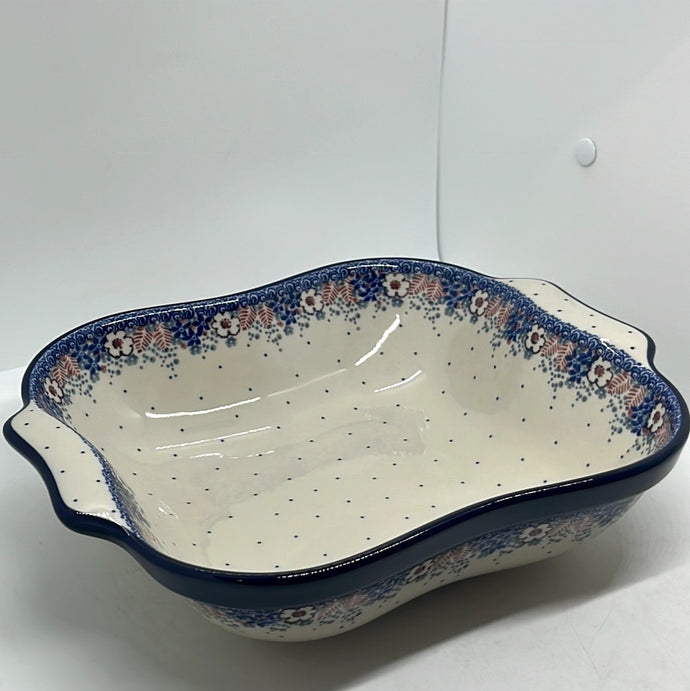 Bowl ~ Square w/ Handles ~ 2106X - T3!