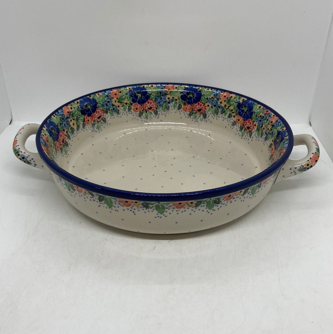 420 ~ Baker ~ Round w/ Handles ~ 10" U4662 ~ U4!