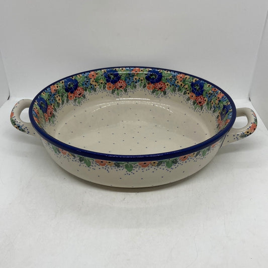 420 ~ Baker ~ Round w/ Handles ~ 10" U4662 ~ U4!