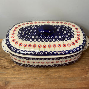 Large Oval Covered Baker ~ PS03