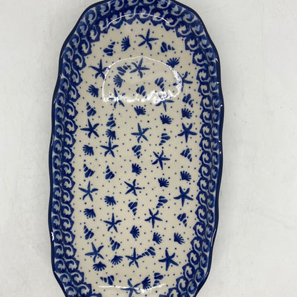 Tray ~ Scalloped Oval ~ 6.25 x 12.5 inch ~ 1016X - T1!