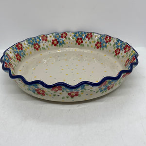 636 ~ Pie Plate ~ Fluted ~ 10" ~ 2413X - T4!
