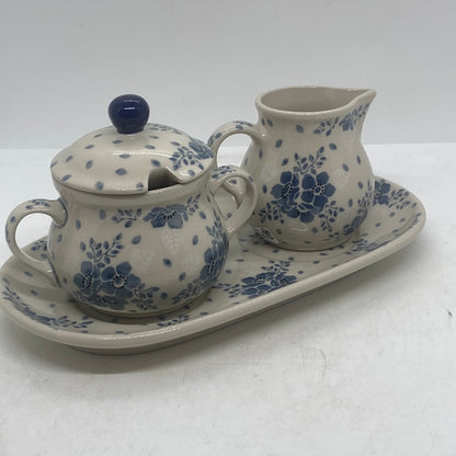 Cream (6 oz) & Sugar (7oz) w/Plate ~ 2496X - T3!