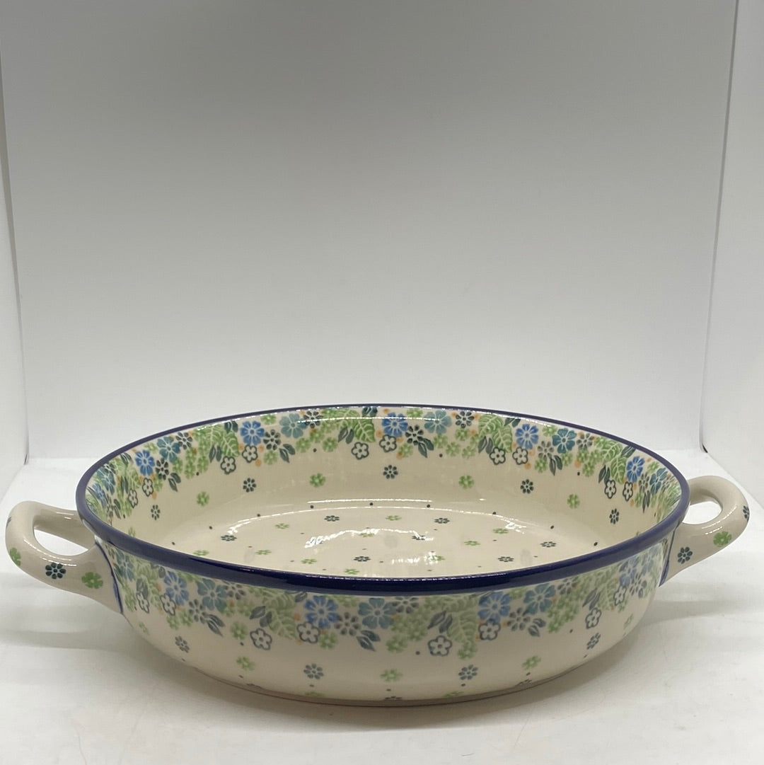 420 ~ Baker ~ Round w/ Handles ~ 10" ~ 2064X - T3!