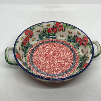 Baker ~ Round w/ Handles ~ 8 inch ~ U5043 ~ U6!