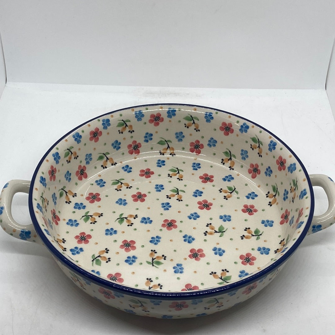 420 ~ Baker ~ Round w/ Handles ~ 10" ~ 2354X - T4!