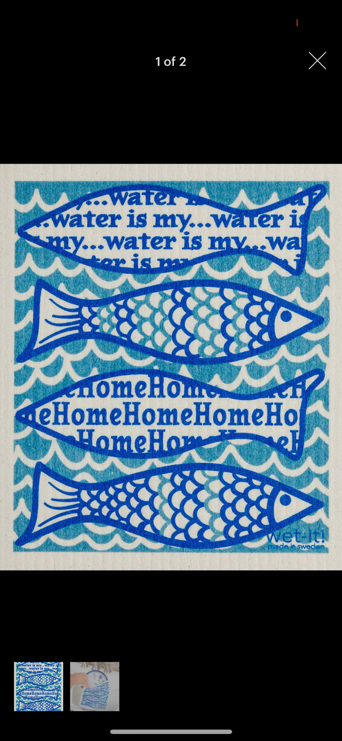 Water is my home Swedish Towel