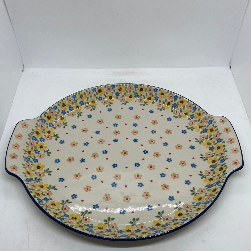Platter ~ Round w/ Handles ~ 11.75 inch ~2225X - T3!