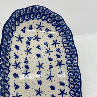 Tray ~ Scalloped Oval ~ 6.25 x 12.5 inch ~ 1016X - T1!