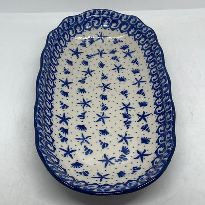Tray ~ Scalloped Oval ~ 6.25 x 12.5 inch ~ 1016X - T1!