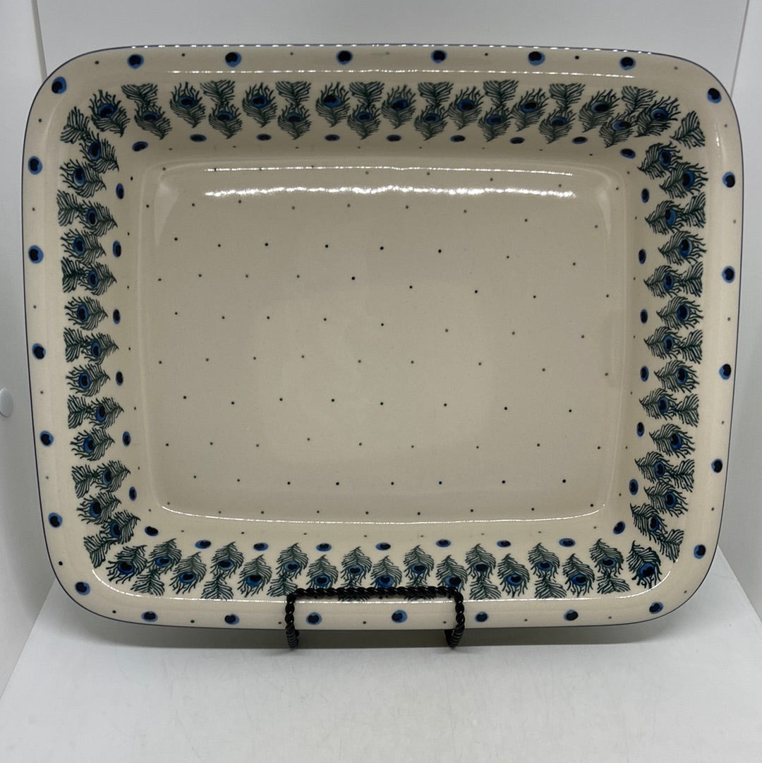 854 ~ Baker ~ Rectangular w/Rim ~ Lasagna ~ 11.25" x 13.75" ~ 2128X - T1*