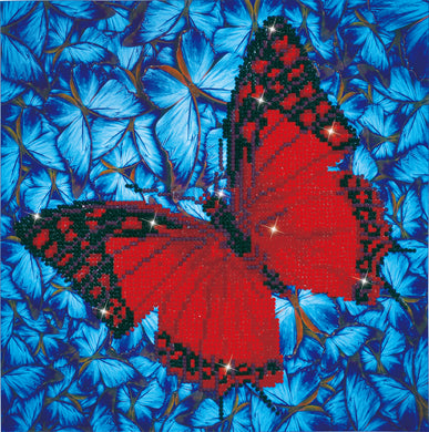 Diamond Dotz Framed Art - Flutter by Red