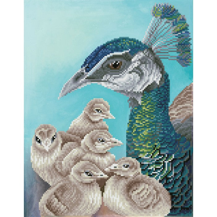 Diamond Dotz - Peacock Mother and Babies