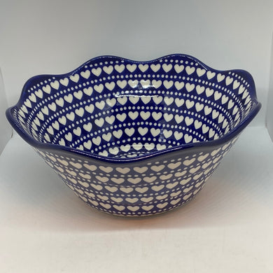 693 ~ Bowl ~ Wavy Edge ~ Large ~ 12