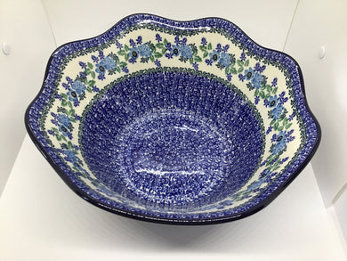 693 ~ Bowl ~ Wavy Edge ~ Large ~ 12