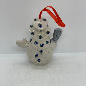 Snowman Bell Ornament - Blueberry - T1!