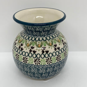 Vase ~ Bubble ~ 4.25 inch ~ Green Ribbon