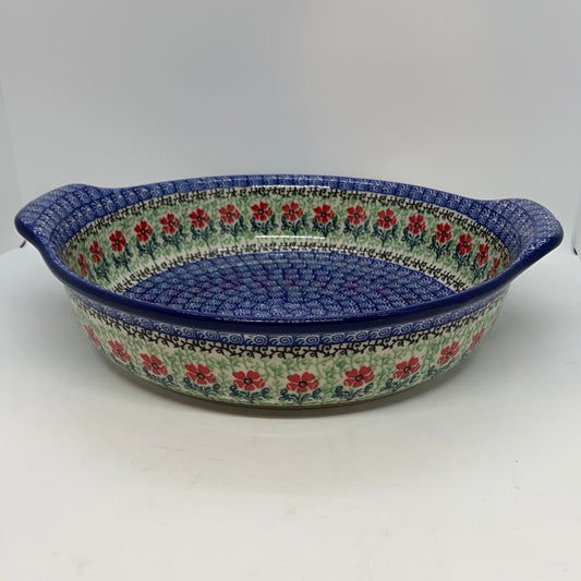 417 ~ Baker ~ Round w/ Handles ~ 10"  - 1916X