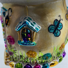Load image into Gallery viewer, Pink Gingerbread House Polish Hand Blown Ornament