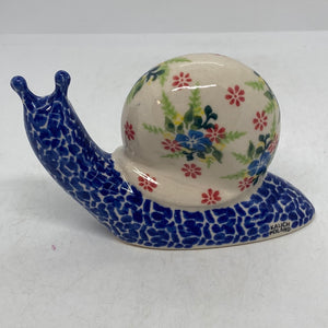 Blue Small Snail - Unikat Floral