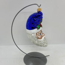 Load image into Gallery viewer, Santa Face Polish Hand Blown Ornament