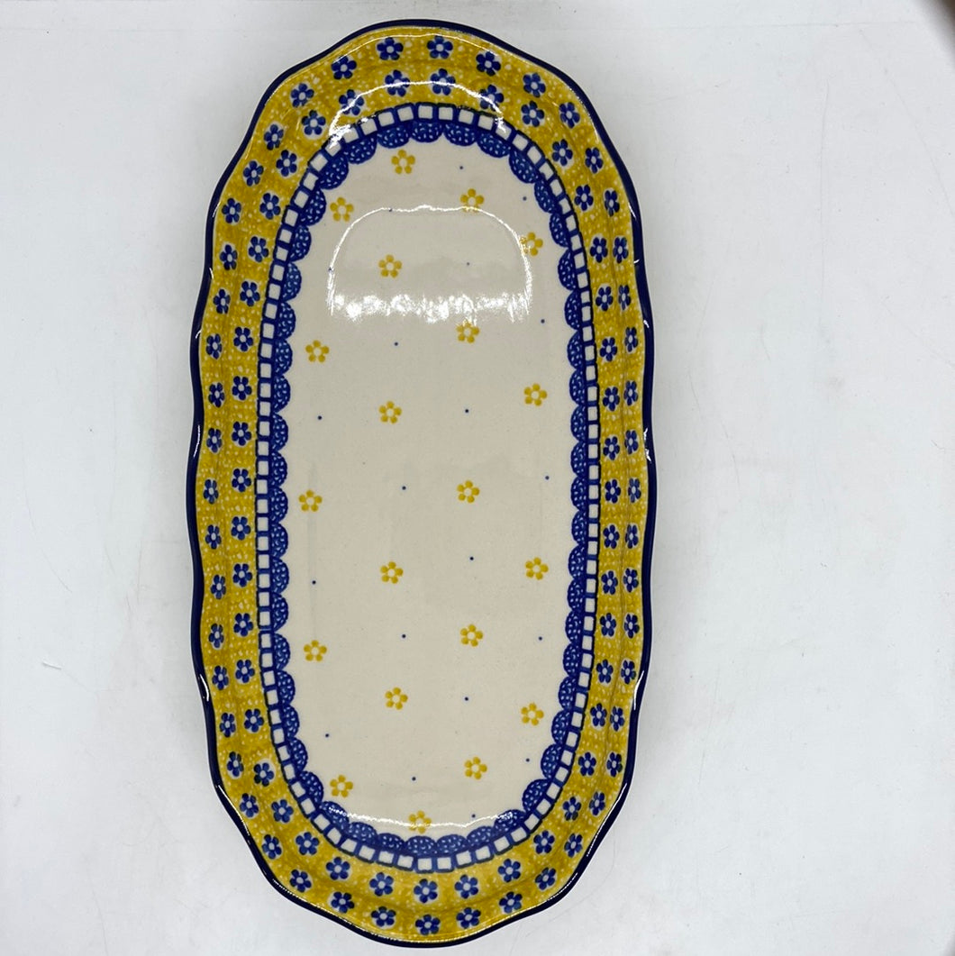 Tray ~ Scalloped Oval ~ 6.25 x 12.5 inch ~ 239X - T1!