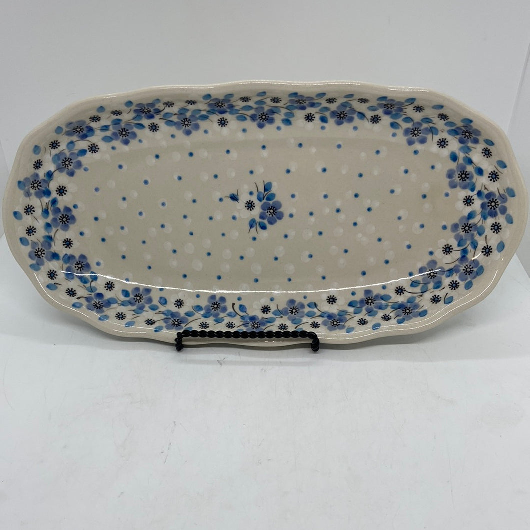 Tray ~ Scalloped Oval ~ 6.25 x 12.5 inch ~2328 - T4!