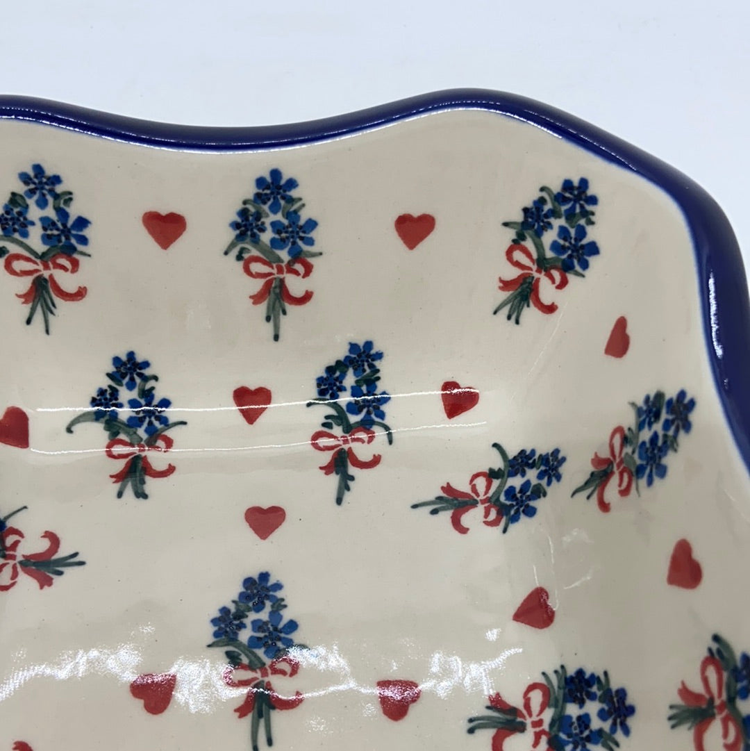 Square Bowl ~ Scalloped Edge ~ 6.5  inch ~ 1540X