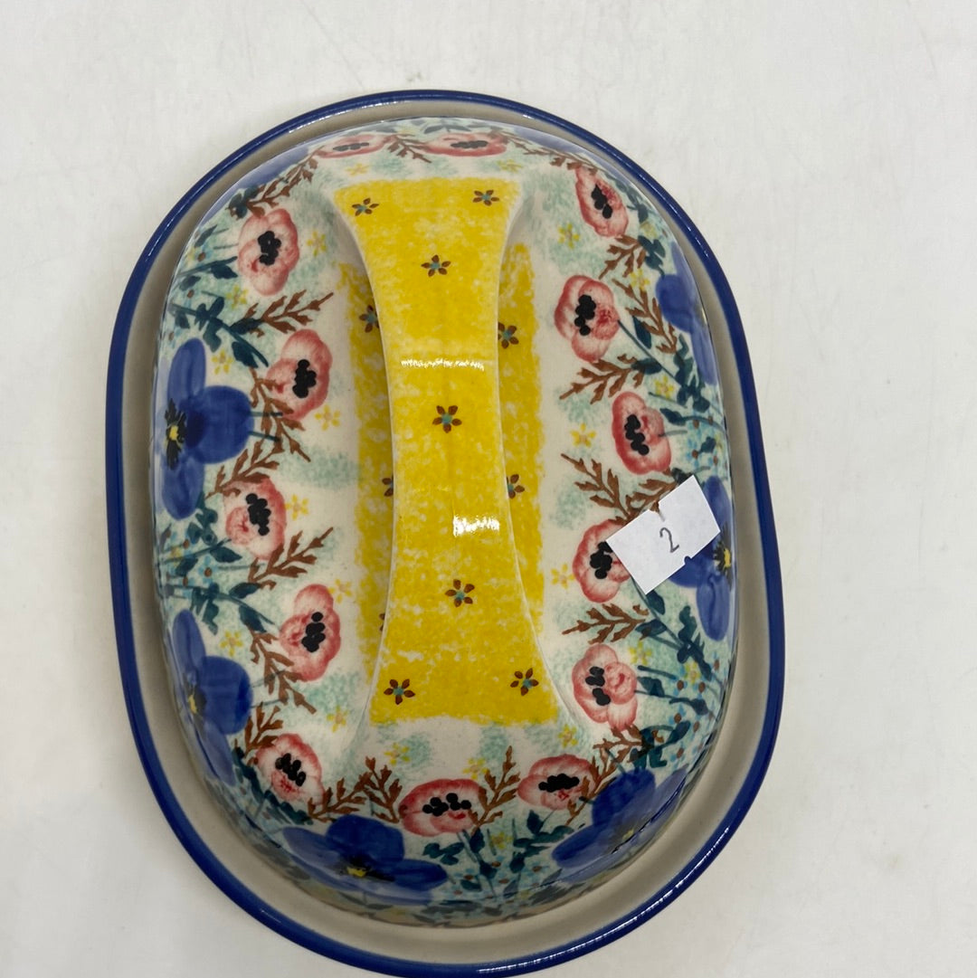 Second Quality Butter Dish with Handle  - WK81