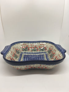 Bowl ~ Square w/ Handles ~ 1437X ~ T3!