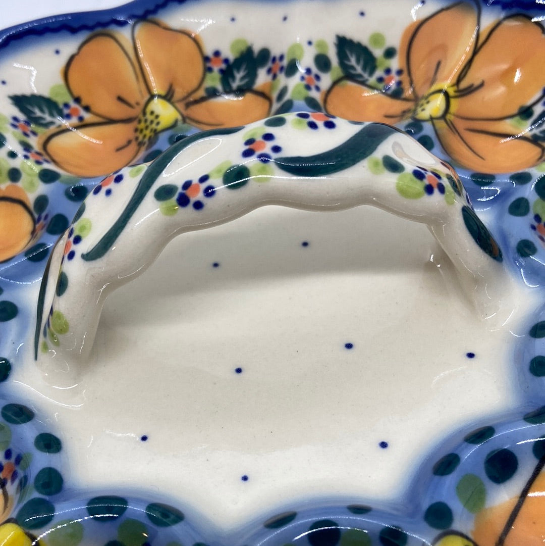T13 Egg Dish with Handle U-PK1