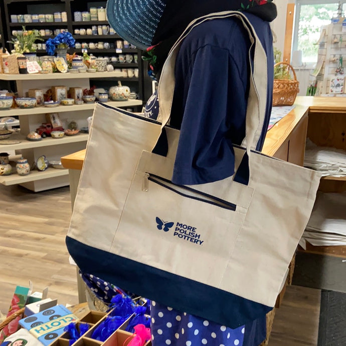 More Polish Pottery Zipper Tote Bag