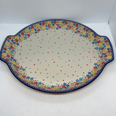 Platter ~ Round w/ Handles ~ 11.75 inch ~ U4786 ~ U4