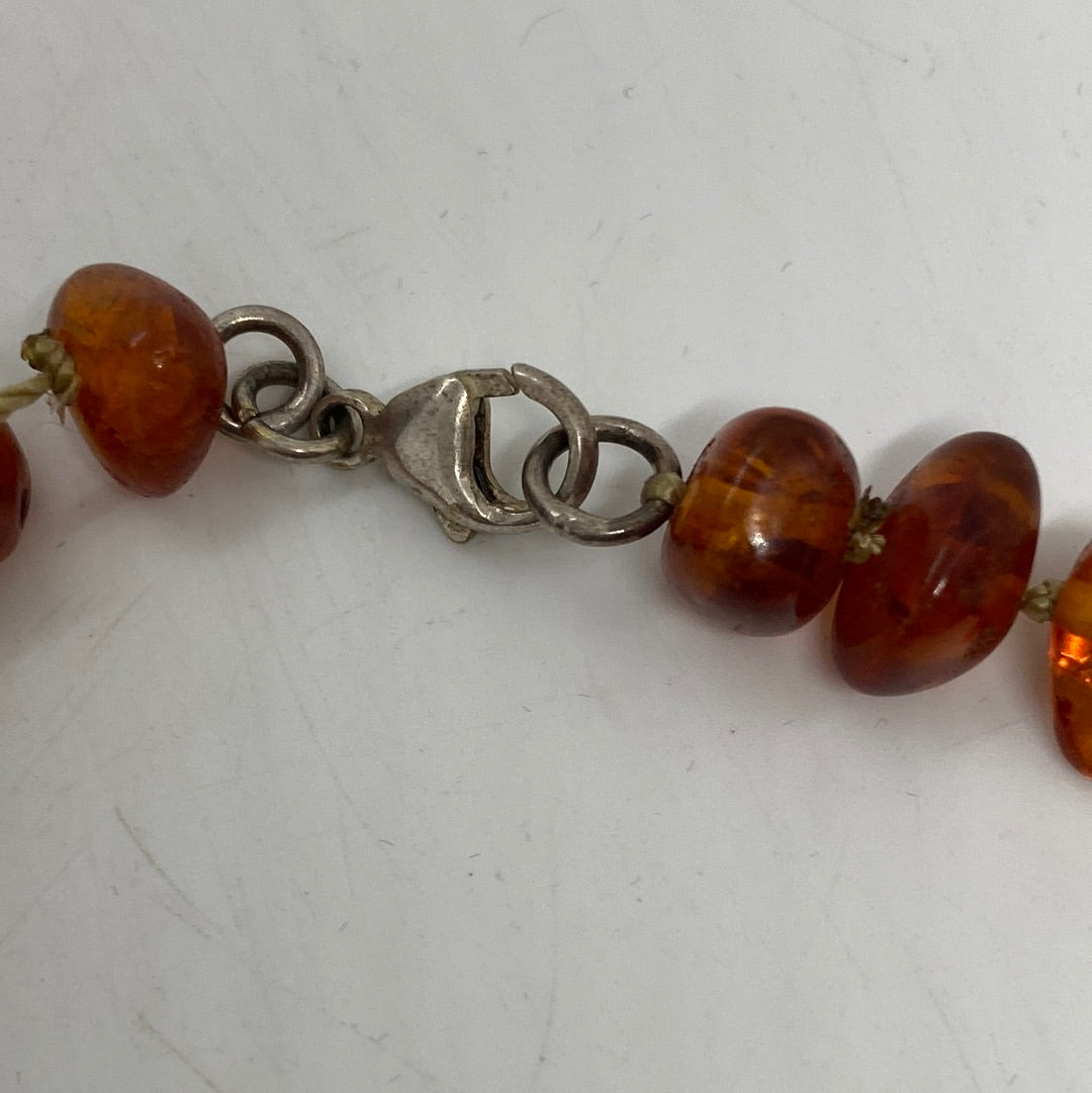 Baltic Amber Necklae made of Free form Amber Beads