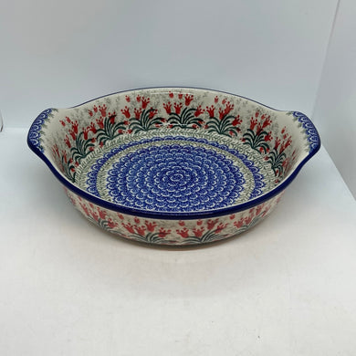 417 ~ Baker ~ Round w/ Handles ~ 10