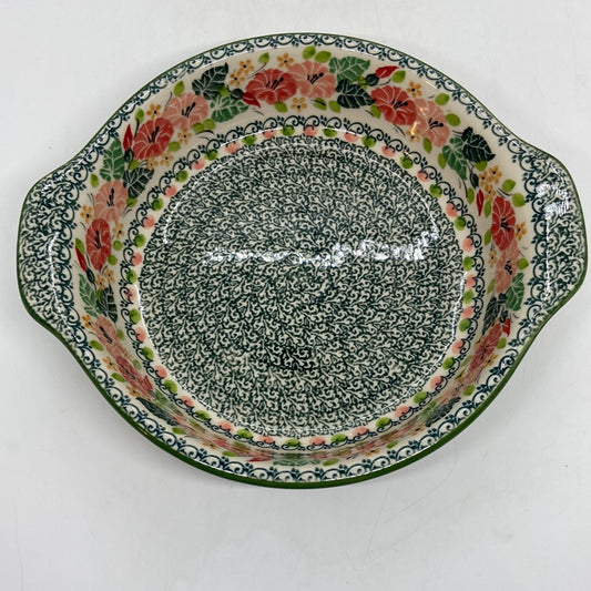 141 Baker ~ Round w/ Handles ~ 8 inch ~ U4799 ~ U3!